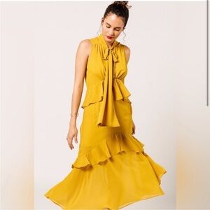 Marigold Chiffon Dress STRUT & BOLT